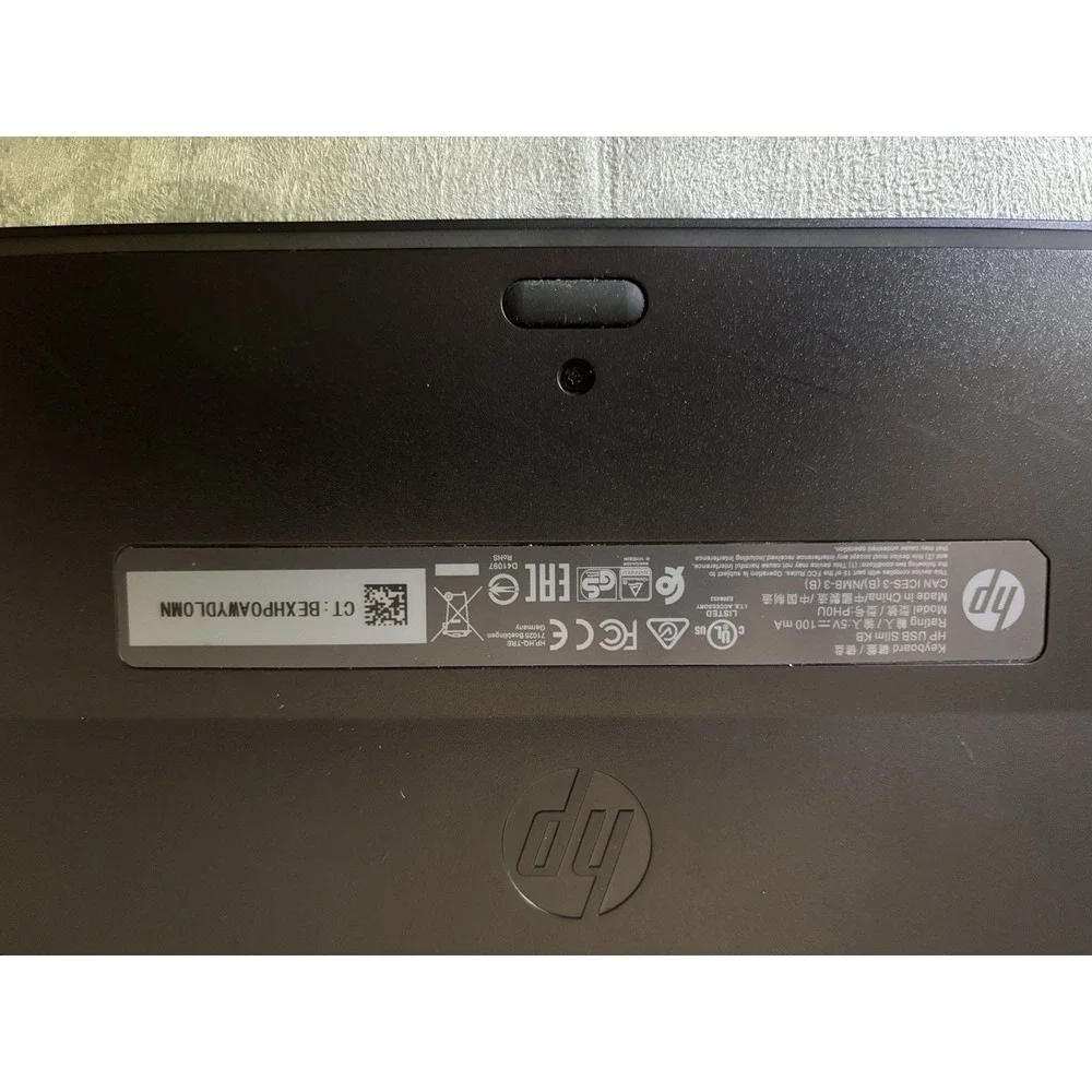 NEW HP 803181-001 Wired USB Slim 104 Key Standard Keyboard NEW